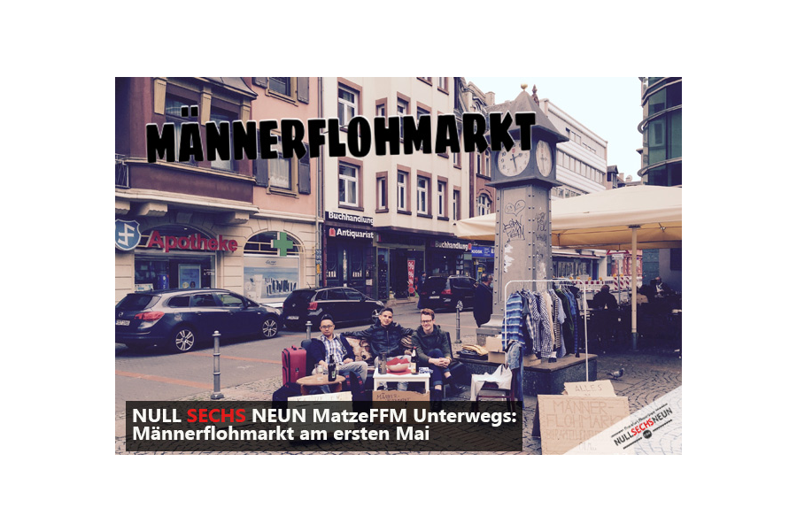 Über einen Männerflohmarkt in Frankfurt